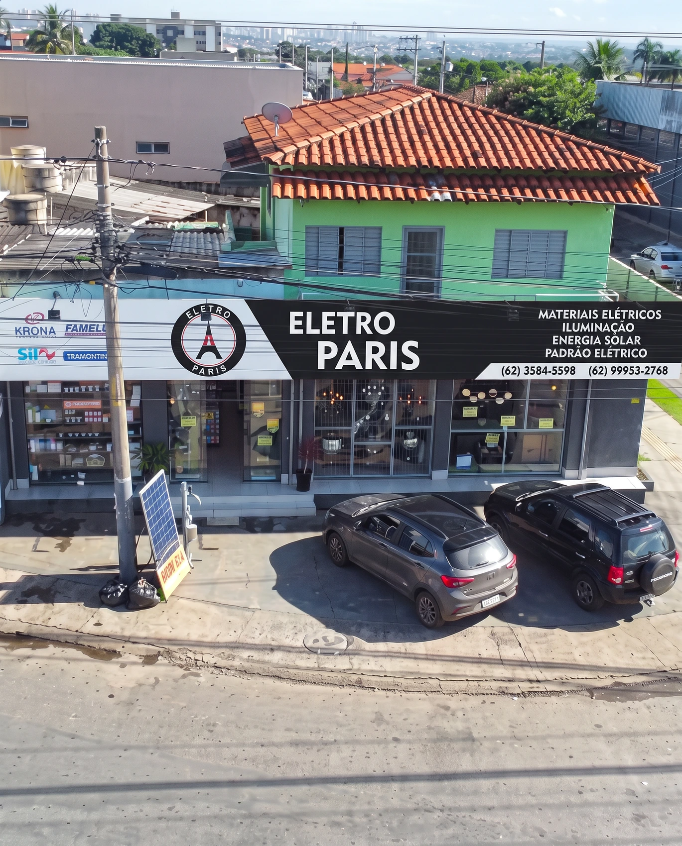 Fachada da loja EletroParis em Aparecida de Goiânia